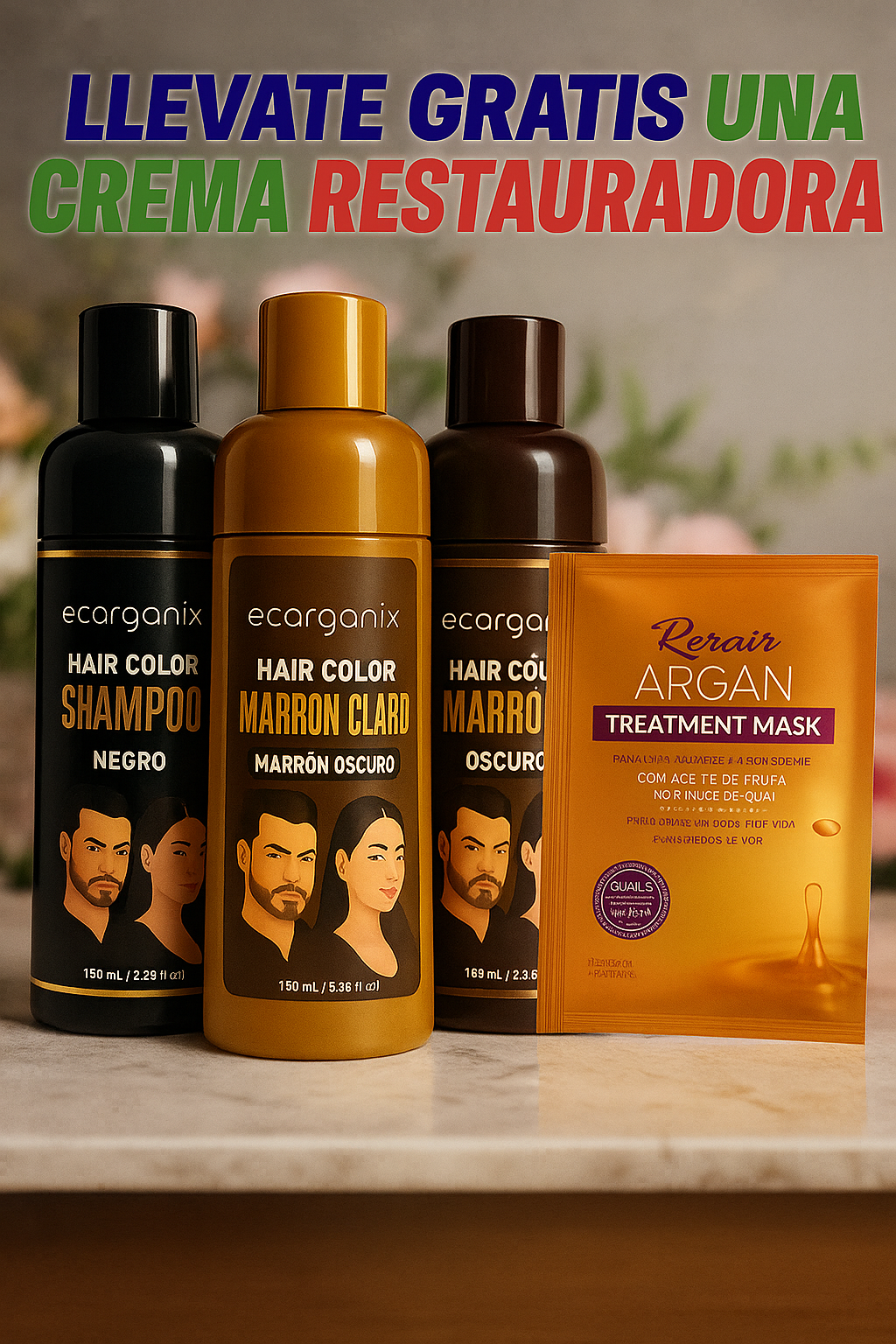 SHAMPU CUBRE CANAS ORIGINAL DE 500ML/ SIN AM0NIACO
