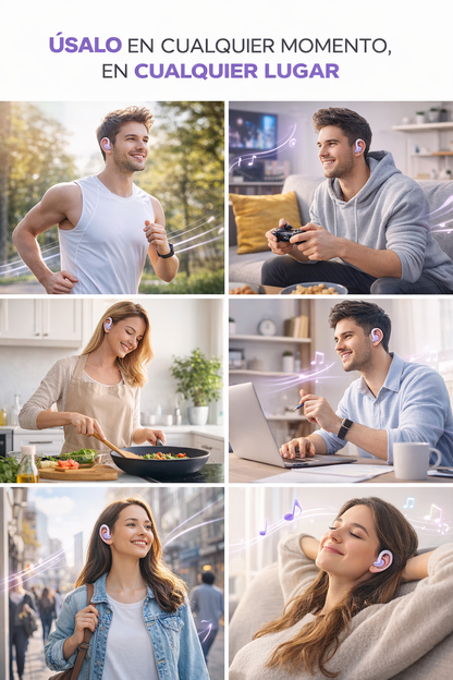 OWS 31 LilaVoice – Auricular Traductor en Tiempo Real 🗣️⚡