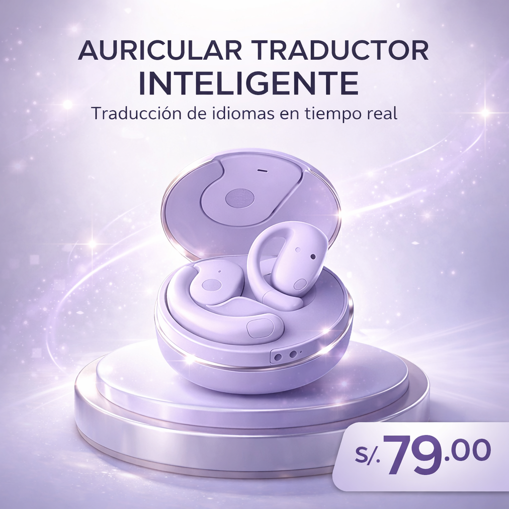OWS 31 LilaVoice – Auricular Traductor en Tiempo Real 🗣️⚡