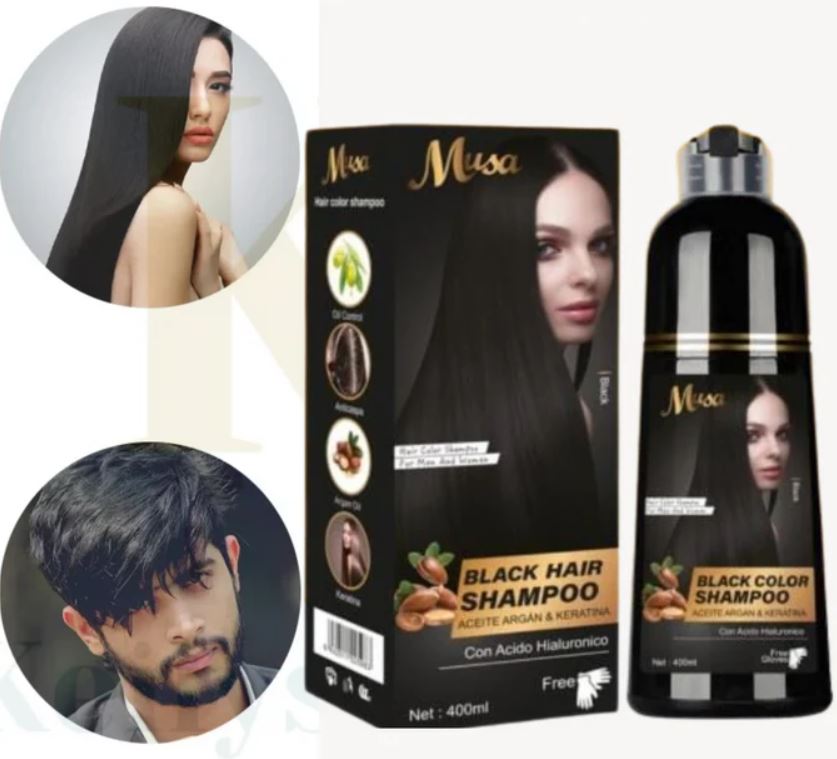 SHAMPOO CUBRE CANAS MUSA EN FRASCO (500ml)