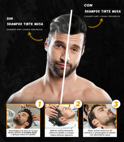SHAMPOO CUBRE CANAS MUSA EN FRASCO (500ml)