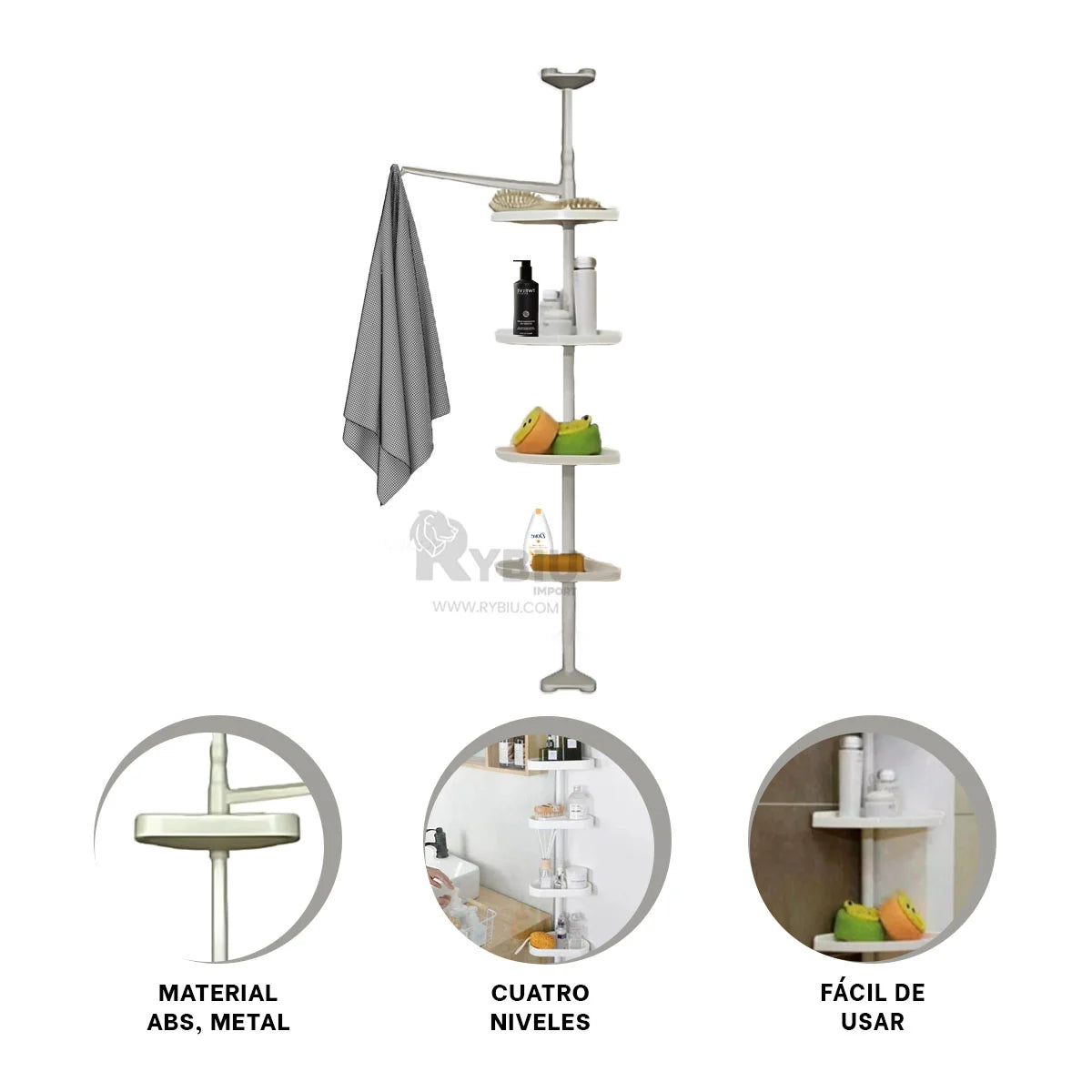 Esquinero de Ducha Multifuncional